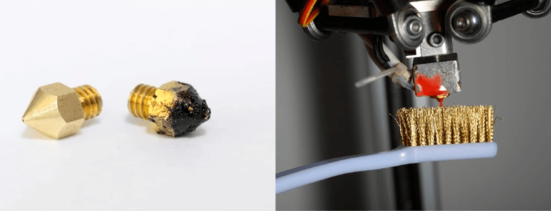 Обслуживание экструдера и чистка сопла после печати